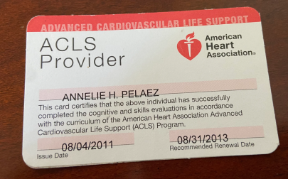 ACLS Card