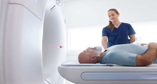 Man getting an MRI